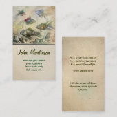 アクアリウムの水は素晴らしい名刺を採取します 名刺 (正面/裏面)