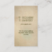 アクアリウムの水は素晴らしい名刺を採取します 名刺 (裏面)