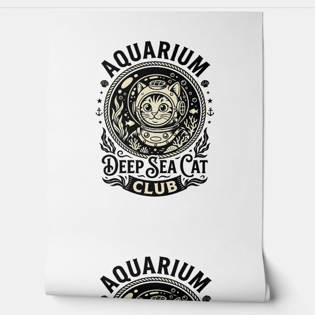 アクアリウムの深海猫 楽しい猫のグラフィック - アクアリウム 壁紙 (ほどく)