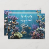 アクアリウムバルミツワーRSVP 出欠カード (正面/裏面)