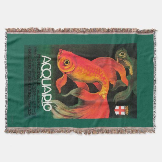 アクアリウム及び市公園の昇進ポスター スローブランケット (正面)