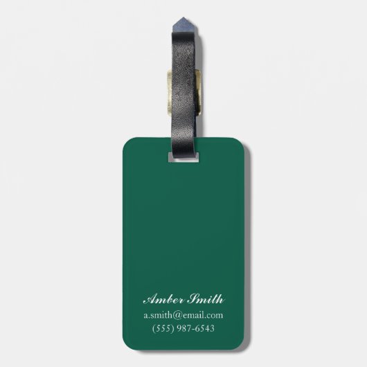 アクアリウム及び市公園の昇進ポスター ラゲッジタグ (裏面縦)