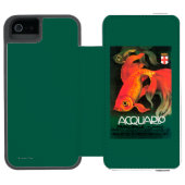 アクアリウム及び市公園の昇進ポスター INCIPIO iPhoneウォレットケース (フォリオオープン)