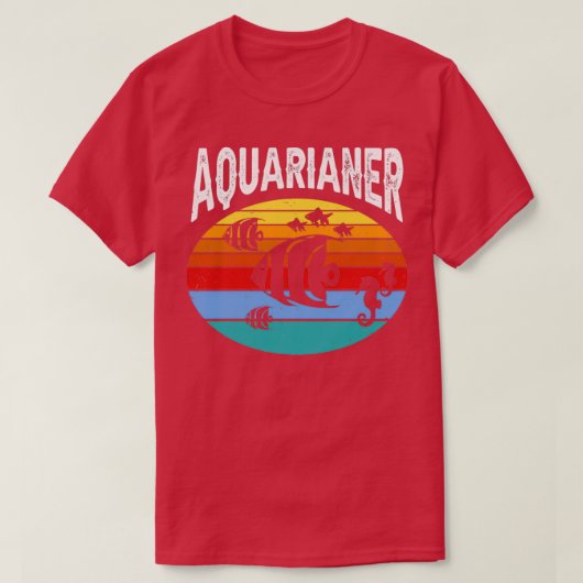 アクアリウム水槽 Tシャツ (デザイン正面)