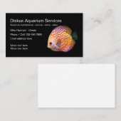 アクアリウム維持およびサービス 名刺 (正面/裏面)