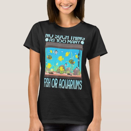 アクアリウム アクアリスト 熱帯魚飼育 水槽レイアウト Tシャツ (正面)