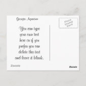 アクアリウム ポストカード (裏面)