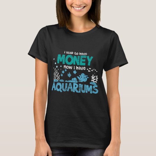 アクアリウム 海水魚 Tシャツ (正面)
