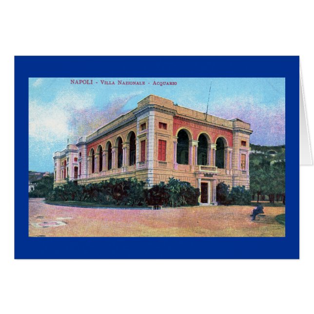 アクアリウム、Napoliナポリイタリアの1915年のヴィンテージ (正面横)