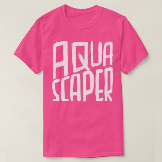 アクアリウムaquascapingアクースケーパー tシャツ (デザイン正面)