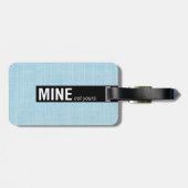 アクアリネン – テクスチャー鉱山お客様の荷物タグなし ラゲッジタグ (裏面横)