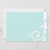 アクアリバーススワール結婚式招待状 招待状 (裏面)