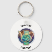 アクアリパーソナライズされたウス〔占星術の〕十二宮図標識 キーホルダー (正面)