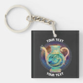 アクアリパーソナライズされたウス〔占星術の〕十二宮図標識 キーホルダー (正面)