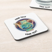 アクアリパーソナライズされたウス〔占星術の〕十二宮図標識 コースター (左側)