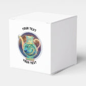 アクアリパーソナライズされたウス〔占星術の〕十二宮図標識 フェイバーボックス (正面サイド)