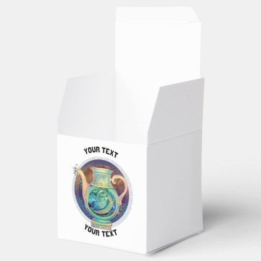 アクアリパーソナライズされたウス〔占星術の〕十二宮図標識 フェイバーボックス (オープン)