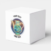 アクアリパーソナライズされたウス〔占星術の〕十二宮図標識 フェイバーボックス (裏面サイド)