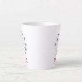 アクアリパーソナライズされたウス〔占星術の〕十二宮図誕生日ギフト カフェラテマグ (正面)