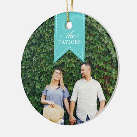 アクアリボン |休日の写真 セラミックオーナメント (左)