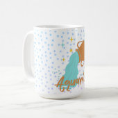 アクアリモダンウス水受け〔占星術の〕十二宮図 コーヒーマグカップ (正面左)