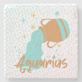 アクアリモダンウス水受け〔占星術の〕十二宮図 ストーンコースター