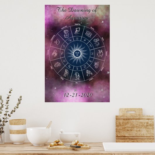 アクアリモダンウス車引用文ポスターの夜明け ポスター (キッチン)