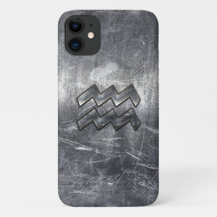 アクアリモダンウス〔占星術の〕十二宮図動揺してシルバー鋼 iPhone 11 ケース