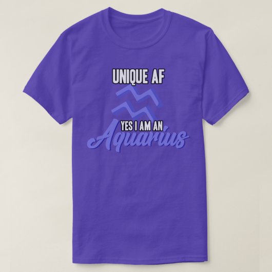 アクアリユニークウス Tシャツ (デザイン正面)