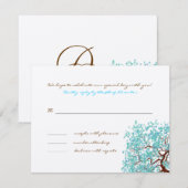 アクアリーフ ブラウン ツリー モノグラム レスポンス カード (正面/裏面)