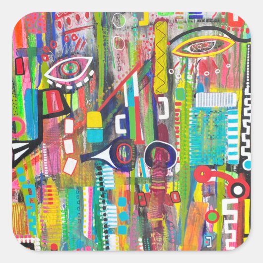 アクアルンステッカー スクエアシール (正面)