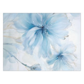 アクアレエレガントルフローラ開花水彩 テーブルクロス (正面(横))