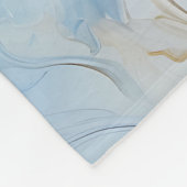 アクアレエレガントルフローラ開花水彩 フリースブランケット (角)