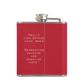 アクアレジアフラスコ – 赤い背景 フラスク (裏面)