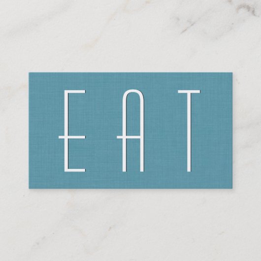 アクアレストランフィールドシンプルスタイルV63 名刺 (正面)