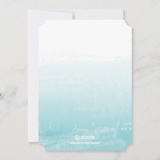 アクアレッドスノーフレークメリーブライトファミリーフォトカード シーズンカード (裏面)