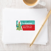 アクアレッドレトロトナディアツリーラージ差出人住所 ラベル (インサイチュ)