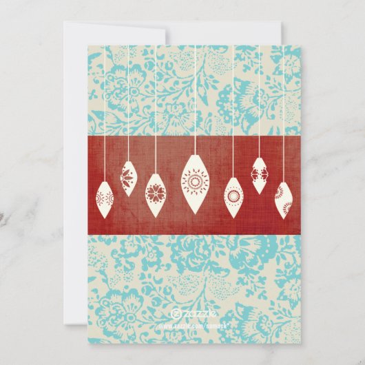 アクアレッドレトロメリーとブライトファミリーフォトカード シーズンカード (裏面)