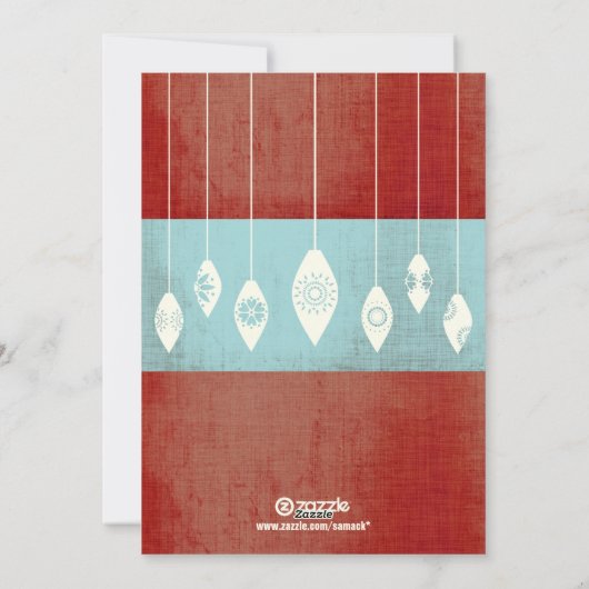 アクアレッドレトロメリーとブライトファミリーフォトカード シーズンカード (裏面)