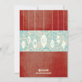 アクアレッドレトロメリーとブライトファミリーフォトカード シーズンカード (裏面)