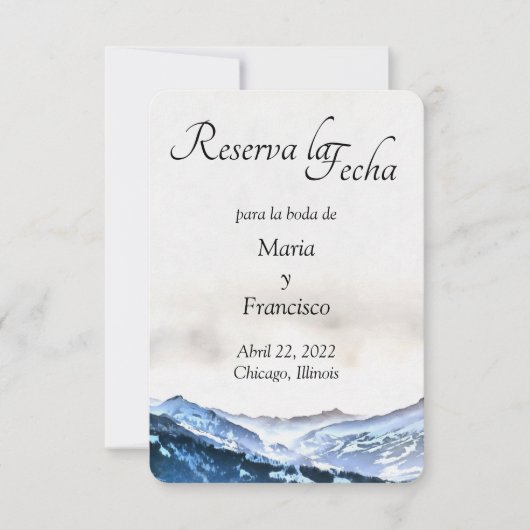 アクアレラデモンタニャブルモサアズールレセルバラフェハ セーブザデート (正面)