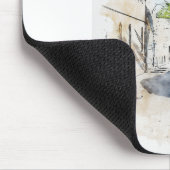 アクアレルスケッチアート。通り（多色のUMB） マウスパッド (コーナー)