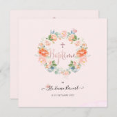 アクアレルプティスフラワーズファイアパートデバプテメ 招待状 (正面/裏面)