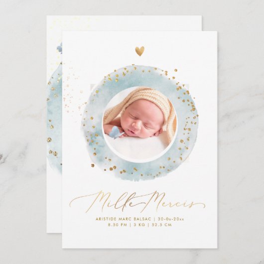 アクアレルリメルセンセメントネサスフィレ 招待状 (正面/裏面)