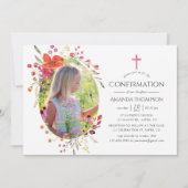 アクアレルワイルドフラワーの確認 招待状 (正面)