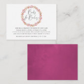 アクアレルワイルドフラワーベビーシャワーブックリクエスト エンクロージャーカード (正面/裏面)