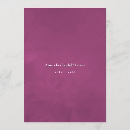 アクアレルワイルドフラワーベビーシャワーママアドバイス アドバイスカード (裏面)