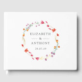 アクアレルワイルドフラワー春の結婚式 ゲストブック (正面)