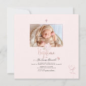 アクアレル・プチ・フルール　洗礼のお知らせ 招待状 (裏面)