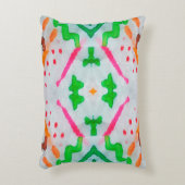 アクアレル・ボホ・デコール。ぼほブルー枕。アクアレル  アクセントクッション (正面(垂直))